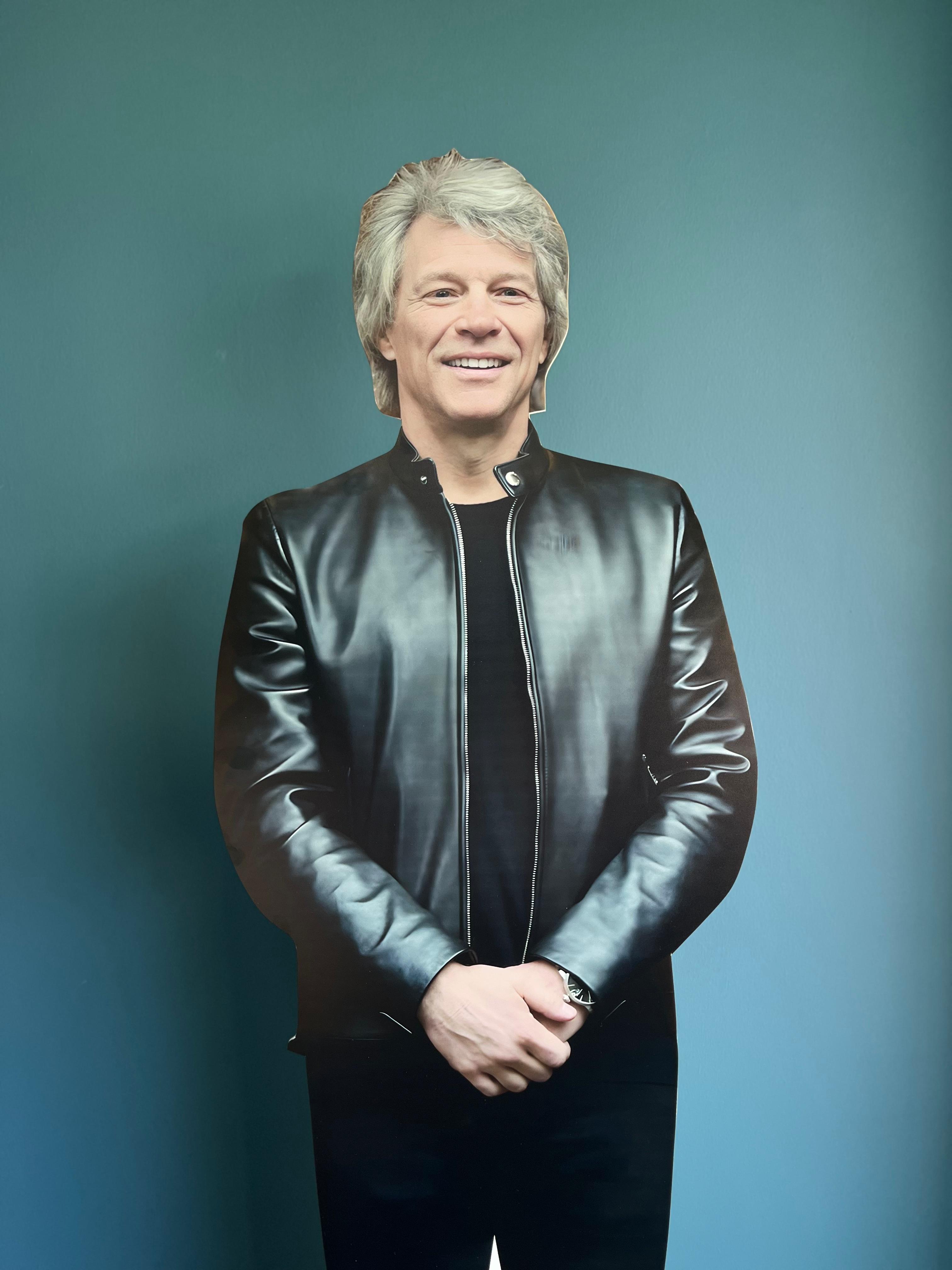 Jon Bon Jovi Cardboard Cutout Model Mockup Model Rock Star Lifesize Standee